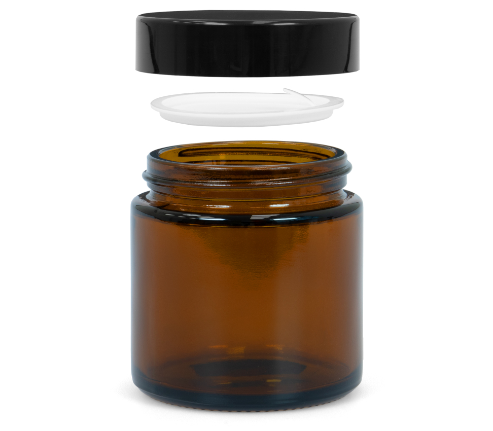 Braunglas-Tiegel 100 ml