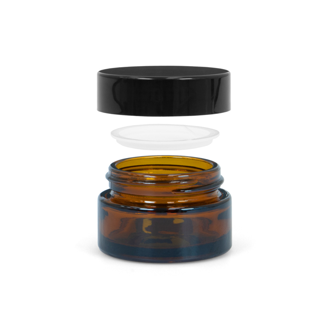 Brauner Glastiegel 20 ml