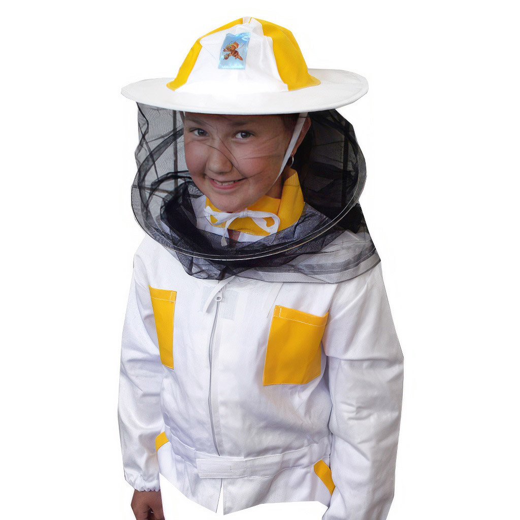Imkerjacke mit Imkerhut und Reißverschluss für Kinder - 104-164