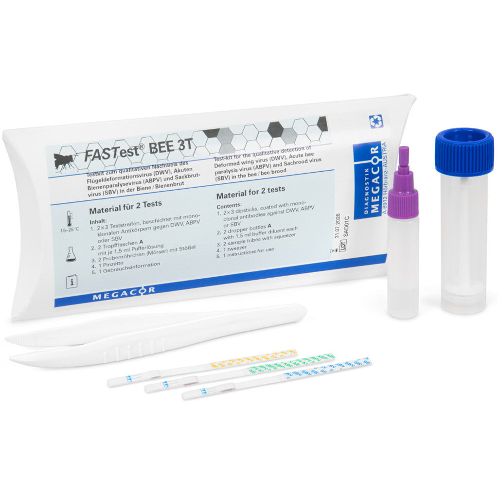 FASTest BEE 3T – Schnelltest für Bienenviren (2 Stk.)