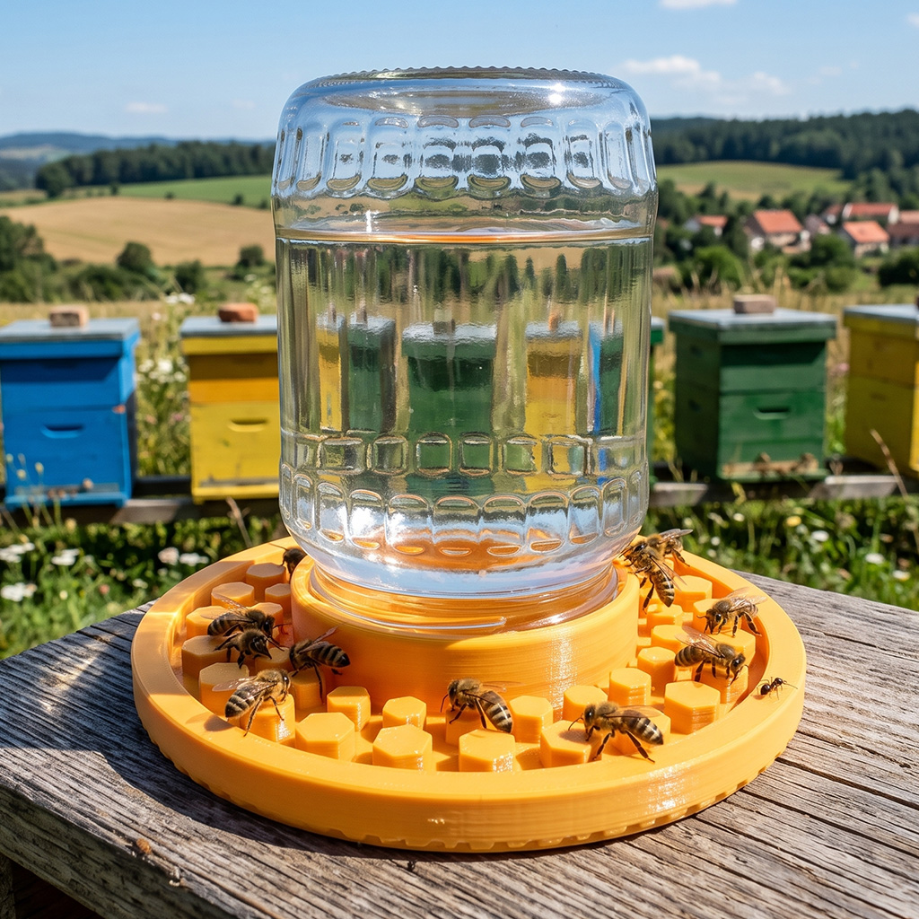 Bienen-Tränke für ein kleineres Glas Ø 155 mm