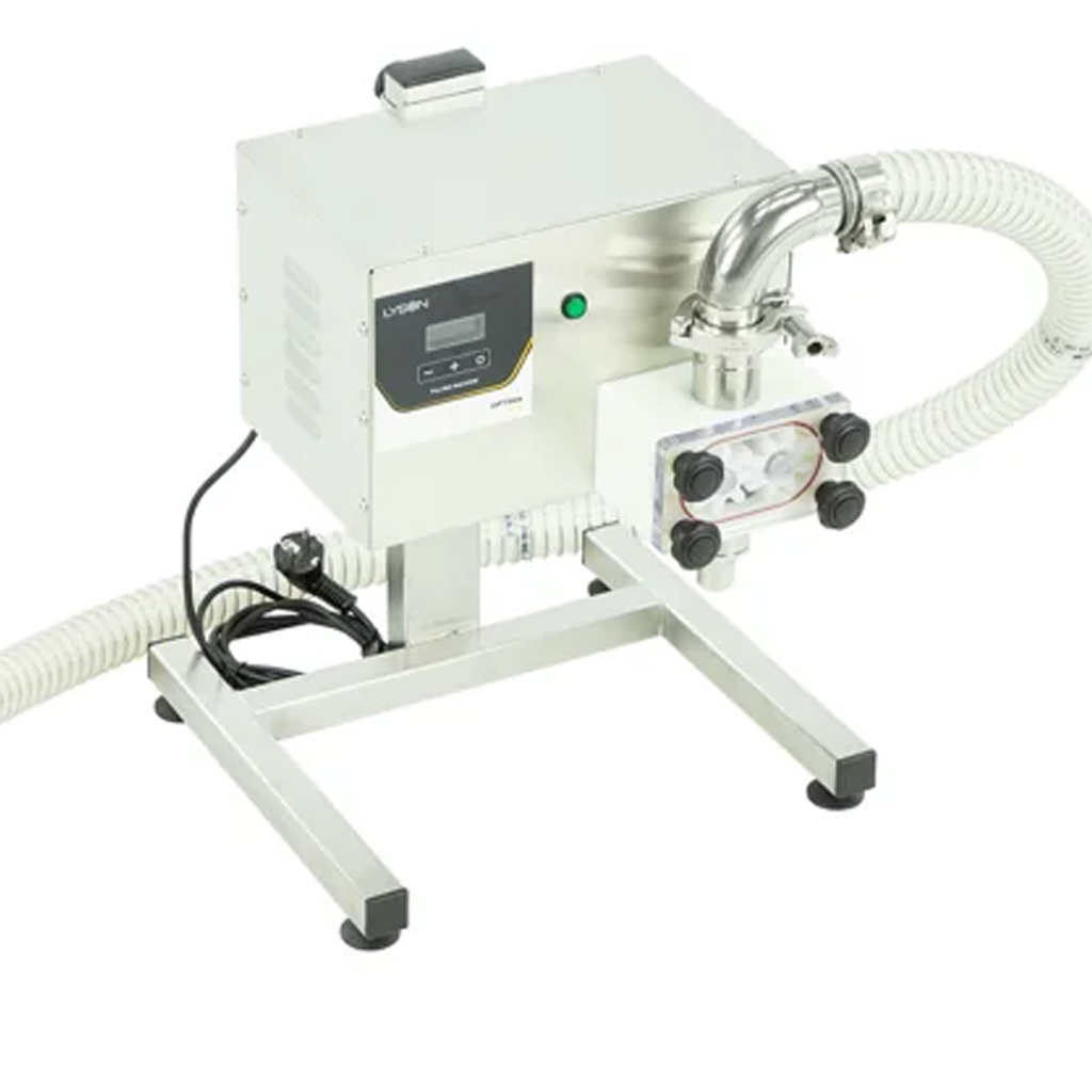 LYSON Abfüllmaschine zum Abfüllen, Umpumpen und cremig Rühren mit Tischplatte - OPTIMA LINE