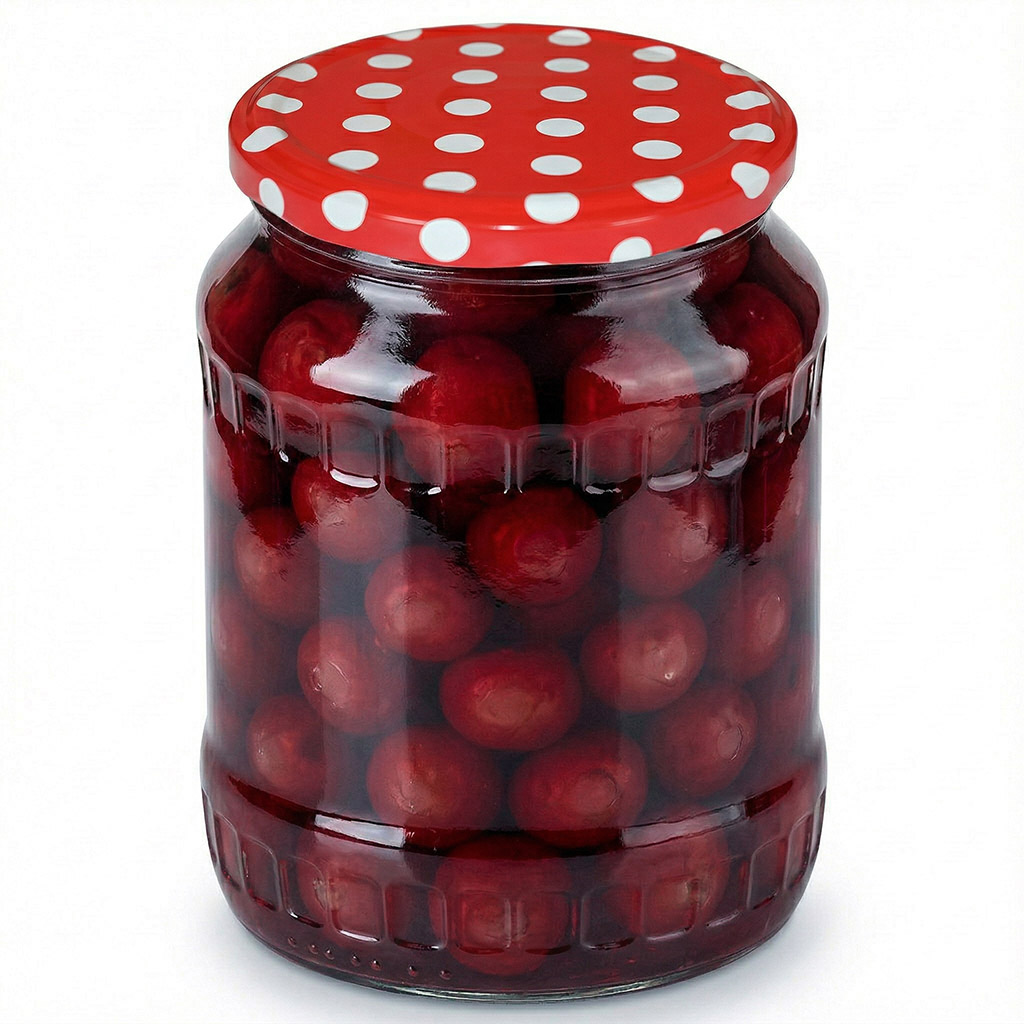 Twist Off 82er TO Deckel - Punkte - rot