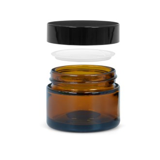 Gläschen aus Braunglas, 50 ml