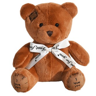Teddybär dunkelbraun - 25 cm