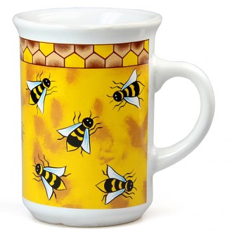 Keramik Tasse mit Bienenmotiv