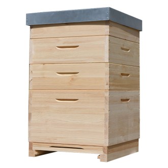 Dadant US-Holzbienenstock für 12 Rahmen - 1x 285 + 3x 141