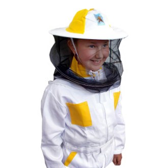 Imkerjacke mit Imkerhut und Reißverschluss für Kinder - 104-164