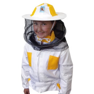 Imkerjacke mit Imkerhut und Reißverschluss für Kinder - 104-164