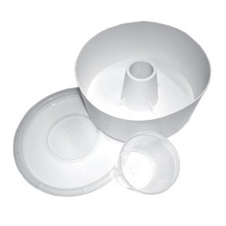 PLASTIK-FUTTERTROG 1,8 LITER RUND
