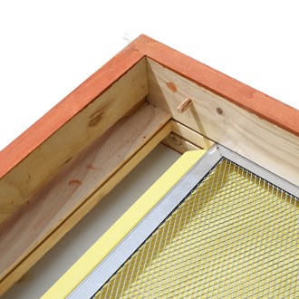 Vollgitter-Varroaboden für Langstroth – komplett, lackiert