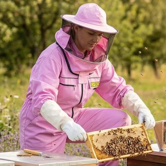 Imkeroverall mit Hut - violett - Lysoń, Größe: S-XXXL
