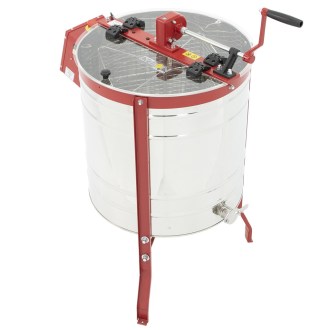 LYSON CLASSIC 4-Waben Diagonalschleuder, Fi 60 cm, mit Hand- und Motorantrieb 12V+230V, universell für alle Rähmchentypen