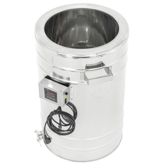 Abgieß- und Spülbehälter mit Mantelheizung 70 l 230 V konischer Boden - PREMIUM