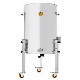 Doppelwand-Abfüller mit Heizung Mellarius MaxiLine 230 V – 104 Liter / 140 kg