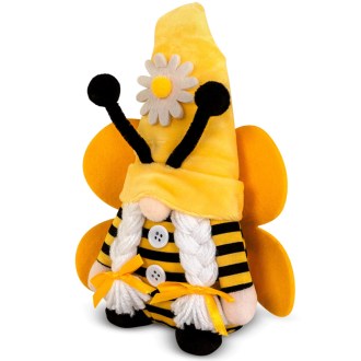 Plüsch-Bienenwichtel 22 cm – BienoSpass mit Zöpfen