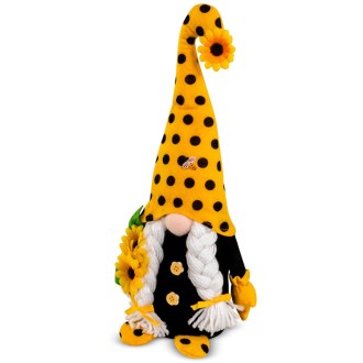 Plüsch-Bienenwichtel 38 cm – BienoSpass mit Zöpfen