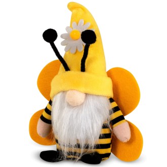 Plüsch-Bienenwichtel 22 cm – BienoSpass mit Vollbart
