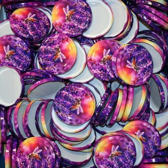 Deckel für Glas TO 82 – Biene und Lavendel 700 Stück – kompletter Karton – HO17
