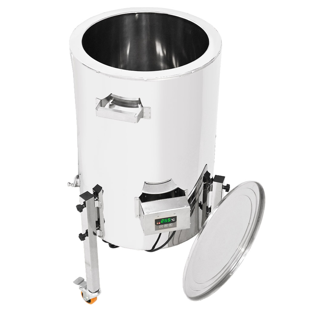 Doppelwand-Abfüller mit Heizung Mellarius MaxiLine 230 V – 133 Liter / 185 kg