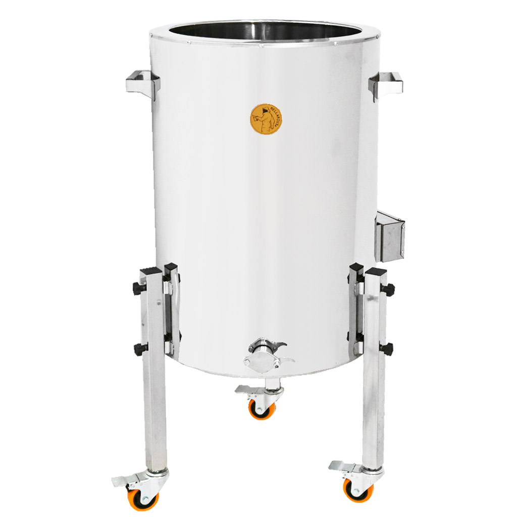 Doppelwand-Abfüller mit Heizung Mellarius MaxiLine 230 V – 104 Liter / 140 kg