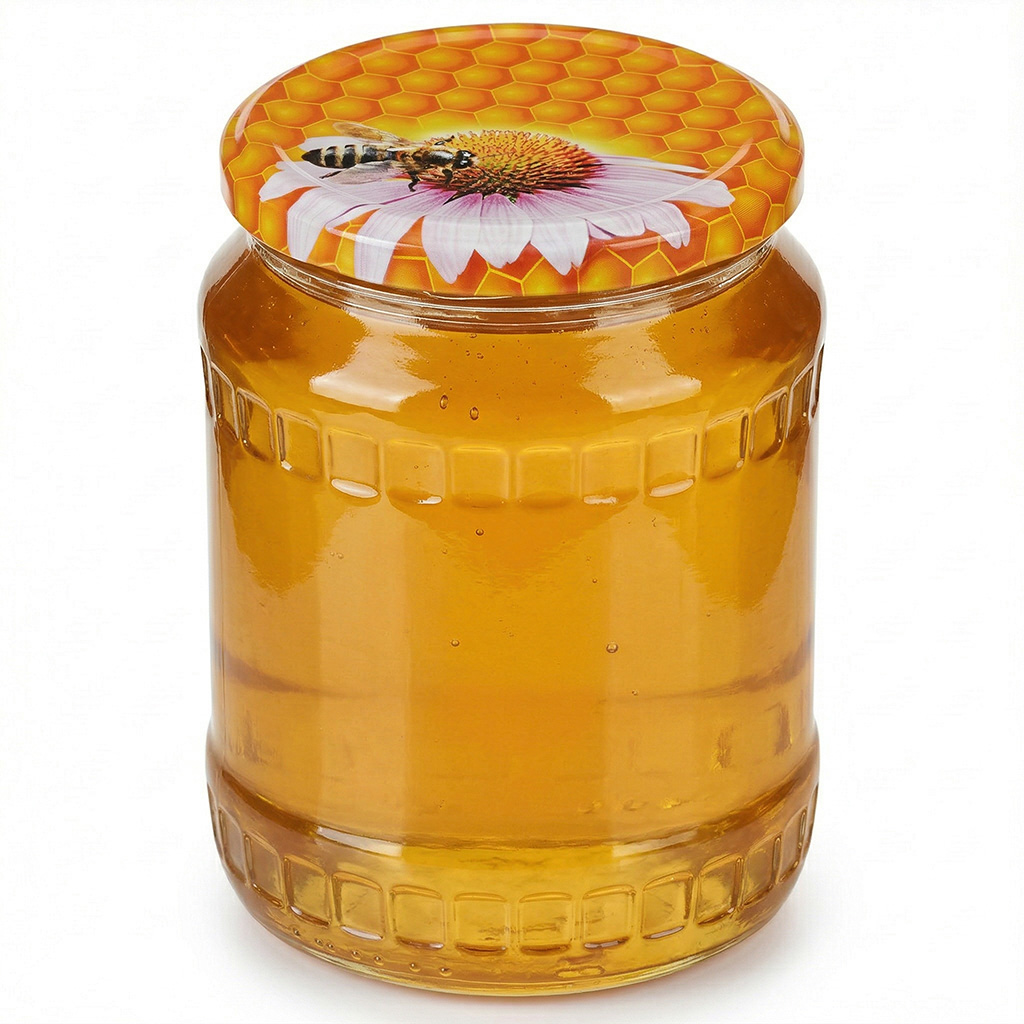 Twist Off 82er TO Deckel - Biene auf Rose Gänseblümchen - HO2