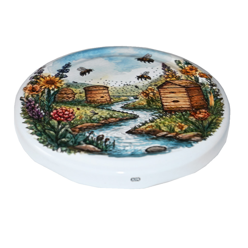 Deckel für Glas TO 82 - Bienenstöcke am Bach 700 Stk. - ganze Schachtel - HOJ2