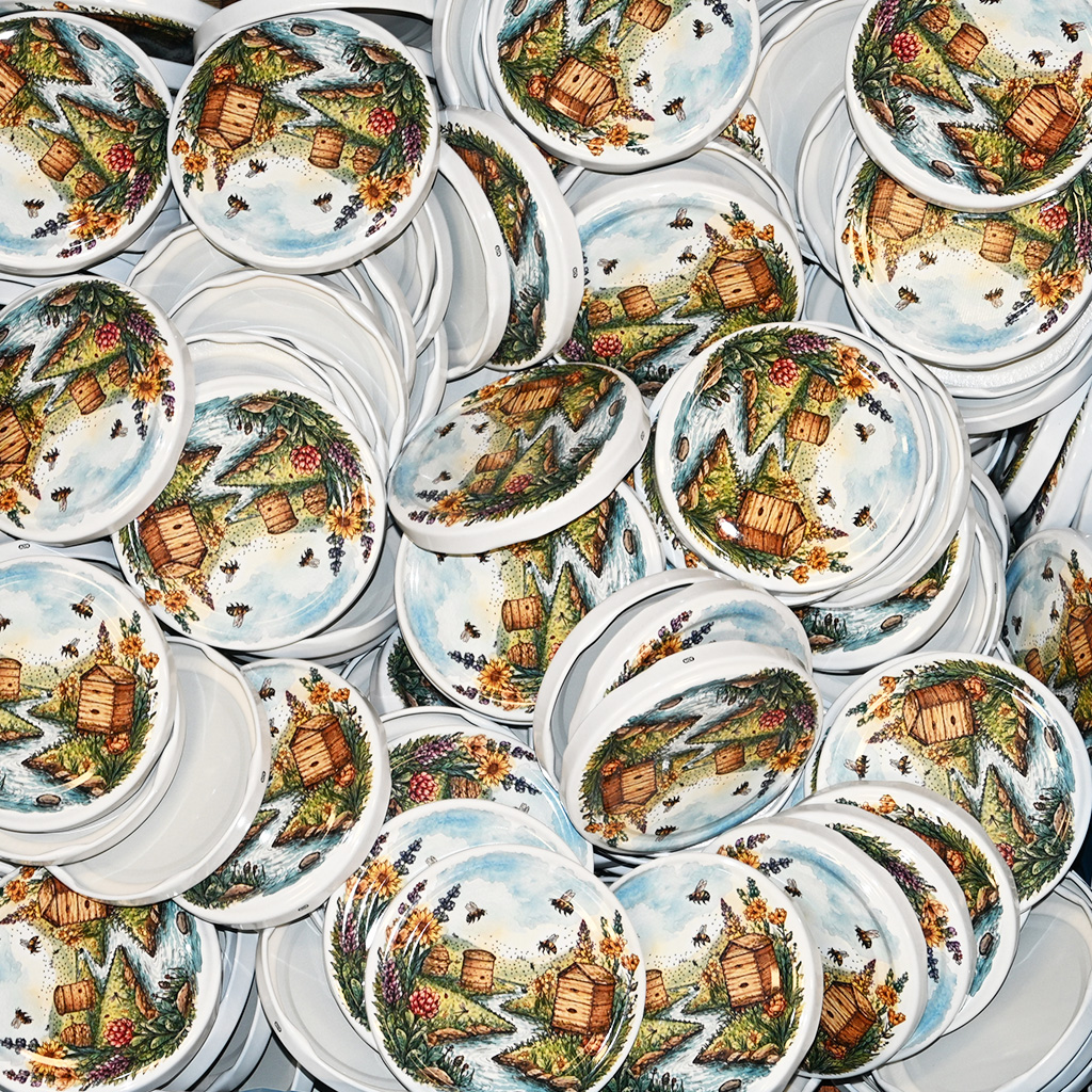 Deckel für Glas TO 82 - Bienenstöcke am Bach 700 Stk. - ganze Schachtel - HOJ2